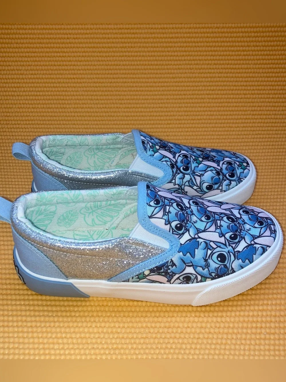 Ground Up Kids  Disney Stitch Blue Slip-On Shoes  Size 1     (9” Inch)